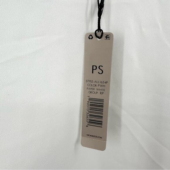 NIC + ZOE Promenade Sleeveless Blouse in white Size Petite Small - Picture 5 of 8